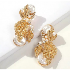 Pearl statement earrings