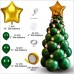 Christmas tree set party decoration green balloon forest