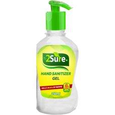 2sure hand wash sanitiser gel 250ml