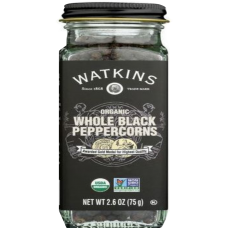 Watkins whole black peppercorns 75 grams