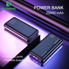 Floveme power bank 20000 mah utra slim portable fast charger
