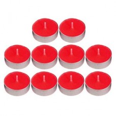 10pcs small tealight candles tea lights-red