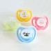 Baby silicone pacifier butterfly shape hygienic cap with animal pattern-blue