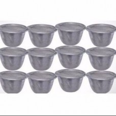Moin moin plate container cups with cover - 12pcs