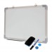 Magnetic dry wipe whiteboard notice drawing board 4 sizes & eraser+tripod stand