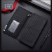 Unisex multi-function clutch wallet-black