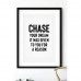 Word quote portrait framed wall decoration