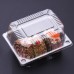100 pcs pet disposable plastic pastry box baking cake transparent box blister take away packaging