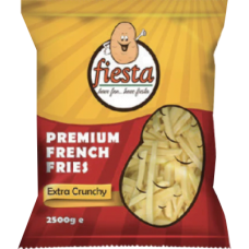 Fiesta premium french fries extra crunchy 2.5 kg