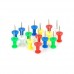 Colorful plastic stainless steel 100pcs push pins