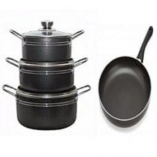 Master chef 3pcs non stick pots with fry pan.16,18 and 20cm