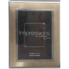 Widdop hometime photo frame 2 toned brushed gold/silver 5 x 7 inches