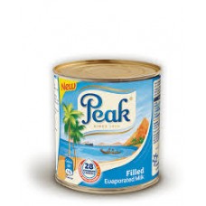 Peak full cream evaporated  tin milk 150g