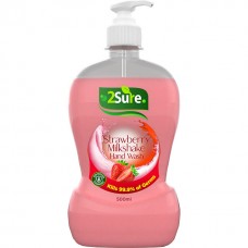 2sure hand wash strawberry milkshake 500ml