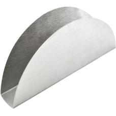 Fan shape stainless paper napkin holder table serviette box no pattern