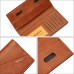 Mens long wallet slim credit card leather bifold wallet
