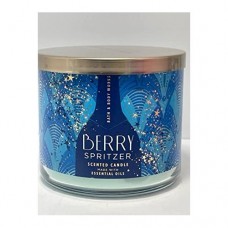 White barn berry spritzer 3-wick scented candl