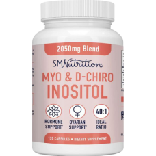 Sm nutrition myo-inositol & d-chiro inositol blend, 40:1 ratio, 120 caps