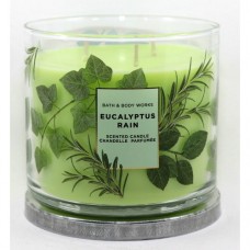 White barn eucalyptus rain 3-wick scented candle