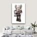 Framed caring mother kaws premium wall art canvas (26 x 16 inches)