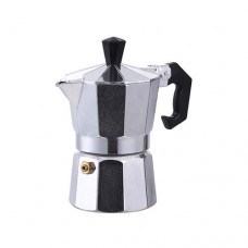 Stovetop espresso maker,3 espresso cup moka pot with dosing ring dispenser,aluminum iatalian moka coffee pot espresso coffee machine filter pot-classic italian and cuban coffee percolator(14 cups - 0.7 l).
