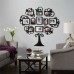 12pc family tree photo picture frame collage wall art home s