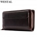 Real leather men’s wallets male purse long wallets purse