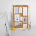 Corkboard pinboard notice large memo photos wooden frame wall 30x40cm