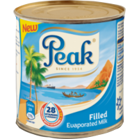 Peak evaporated full cream milk 150g