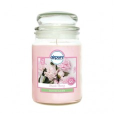 Airpure 18oz scented jar candles – blush peony, 510g x 4