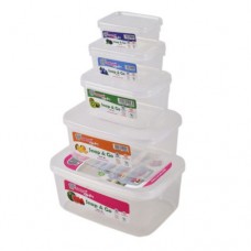 Sacvin snap & go (5 in 1) container set of different sizes