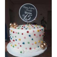 Tcm 8 inches birthday cake - customisable
