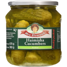 Mrs elswood haimisha cucumbers pickled 670 g