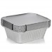 Aluminium take away plate, aluminium takeaway container with lid, pan - 50 pieces
