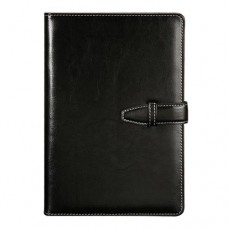 Leather notebook a5 diary writers pocket planner teacher 100 black
