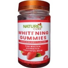 Nature's cure skin whitening gummies- strawberry flavour