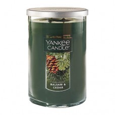 Yankee candles balsam & cedar large tumbler 2-wick candle