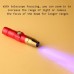 Mini led flashlight 365nm inspection lamp usb charge uv torch light rose red