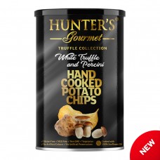 Hunter’s gourmet hand cooked potato chips – white truffle and porcini – truffle collection (150gm)  sr