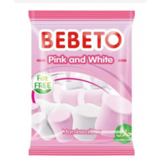 Bebeto pink & white marshmallows 135g  