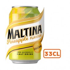 Maltina pineapple malt drink can 33 cl
