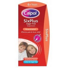 Calpol 6 years + paracetamol suspension sugar free 100 ml