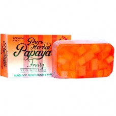 Pure herbal papaya fruity skin whitener soap 135 g