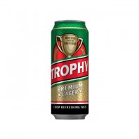 Trophy premium lager beer 500ml