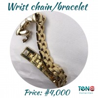 Gold wrist chain bracelet