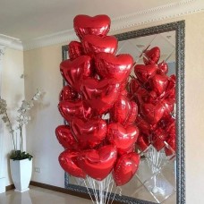 Heart balloons gift