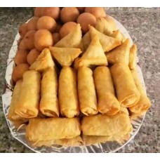 A tray of small chops 