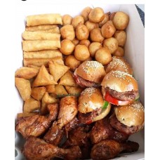 Small chops with burger