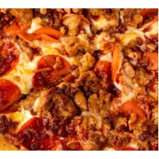 Mixed meat pizza