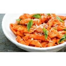 Penne pasta with red sauce